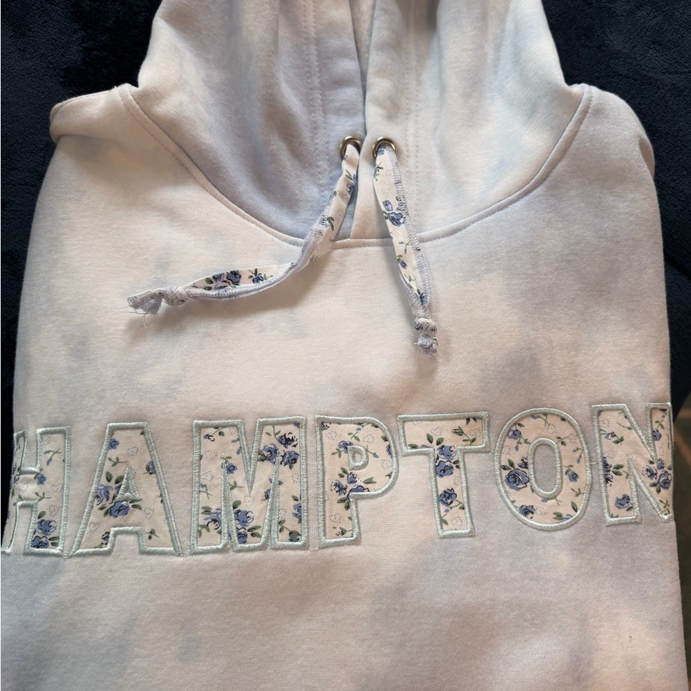 Ocean Drive White Floral Hoodie